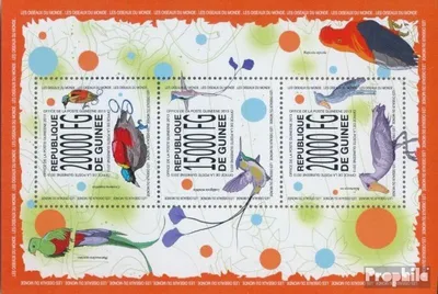 Produktbild von Briefmarken Guinea 2013 Mi 10081-10083 Kleinbogen (kompl. Ausgabe) postfrisch Vögel