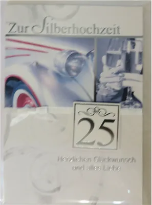 Produktbild von Glückwunschkarte - Silberhochzeit - 5567-037