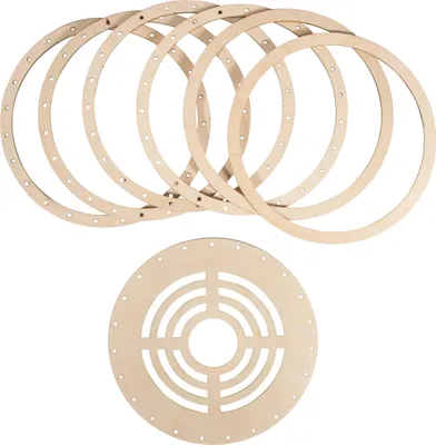Produktbild von Holz-Ringe Set "Lampenschirm Natur", Ø17cm