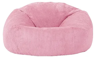 Zdjęcie produktu dla Zitzak obity tkaniną corduroy, bez wypełnienia, różowy, 85 cm