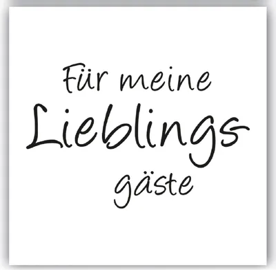 Produktbild von 5 x 20 Servietten Für meine Lieblingsgäste 33 x 33 cm