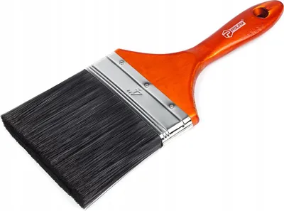Produktbild von Flacher Pinsel zum Lackieren LAKRA Kunsthaar 10 cm Polax