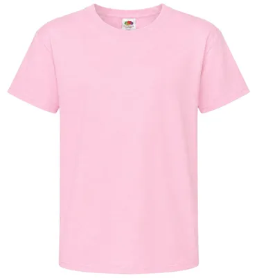 Obrázok produktu pre Detské tričko Fruit of the Loom, ružové, bavlnené tričko, veľkosť 104