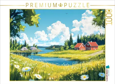 Produktbild von CALVENDO Puzzle Schweden | 1000 Teile Lege-Größe 64x48cm Foto-Puzzle für glückliche Stunden