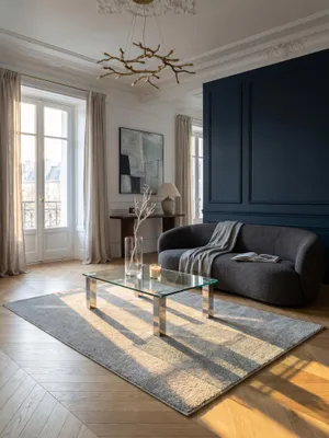 Teppich Cream rechteckig im Wohnzimmer Einrichtungsidee