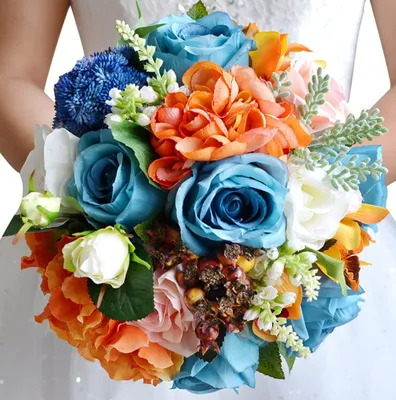 Image de Bouquet de fleurs artificielles pour mariage et décoration