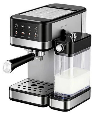 Produktbild von Zimilo Espressomaschine mit Milchsystem, 20 Bar Siebträgermaschine für Cappuccino & Latte Macchiato, Touch-Display, 1350W Espresso Kaffeemaschine