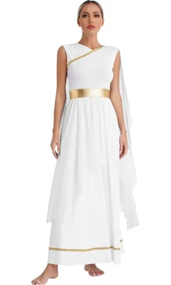 Produktbild von Elegantes Damenkostüm Gr. XXL 'Griechische Göttin' – Antikes Kleid für Karneval, Halloween, Party, Fasching & Mottoparty