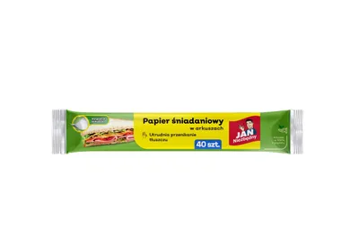 Produktbild von JAN NIEZBĘDNY Frühstückspapier im Bogen, 1 Packung - 40 Stück.