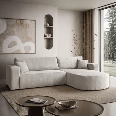 Produktbild von Ecksofa SOPRANO mit Schlaffunktion und Stauraum Poso 100
