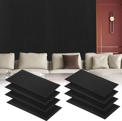 Produktbild von Bettizia 8 Stück Akustikplatten  selbstklebend Schallschutzplatten Hohe Dichte Wandpaneel Schwarz
