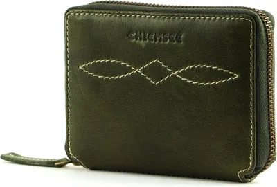Image de CHIEMSEE Cuir porte-monnaie Leather Wallet Green vert foncé