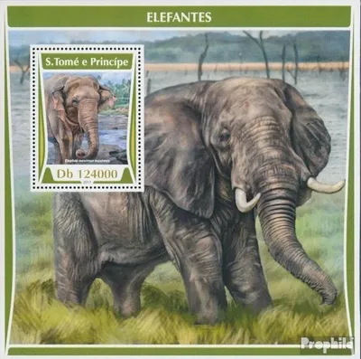 Produktbild von Briefmarken Sao Tome e Principe 2017 Mi Block 1298 (kompl. Ausgabe) postfrisch Elefanten