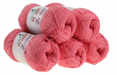 Produktbild von 5 x 100g Strickgarn Jana Häkelgarn Strickwolle Häkelwolle, Farbauswahl, Farbe:pink