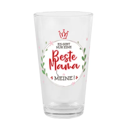 Produktbild von Leonardo Trinkglas 300 ml „Beste Mama“ – Glas mit liebevollem Aufdruck als Geschenk zum Muttertag