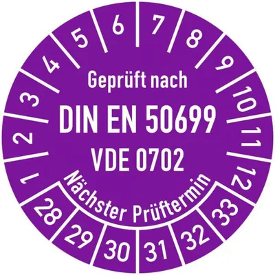 Produktbild von Dreifke® Prüfplakette Grprüft nach DIN EN 50699, VDE 0702, Nächster Prüftermi...