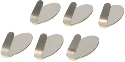 Produktbild von KOTARBAU® Satz 6 Stk. Klebehaken Oval aus Edelstahl