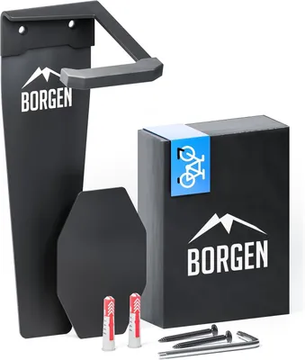 Zdjęcie produktu dla Uchwyt ścienny na rower do e-bike, do 32 kg, czarny mat, pionowy wieszak