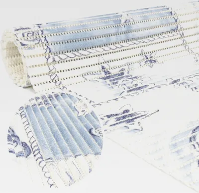 Produktbild von Weichschaummatte Badematte Bad Dusche WC Vorleger Teppich Antirutsch Badläufer Delfine Blau Weiß Maritim 240x65cm