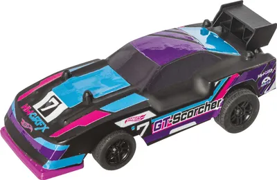Zdjęcie produktu dla Happy People RC Auto Hot Wheels Lets Race Team Netflix 1:28 27/40 MHz niebiesko-fioletowy