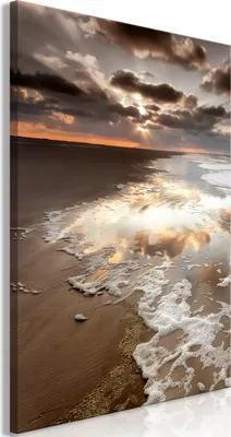 Produktbild von Italienischer Leinwand Leinwandbild - Present Distraction (1 Part) Vertical 80x120 cm Landschaften c-B-0655-b-a
