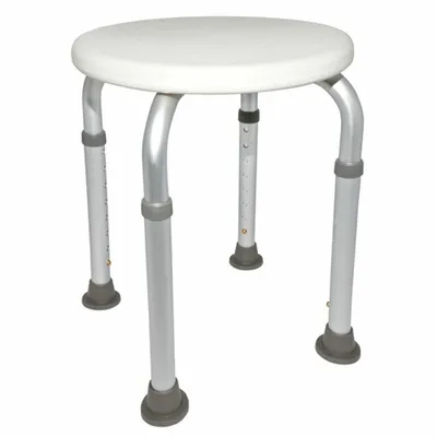 Image de Chaise de douche Siège de douche Chaise de bain Tabouret de douche Tabouret de bain Réglable en hauteur 34-52 cm