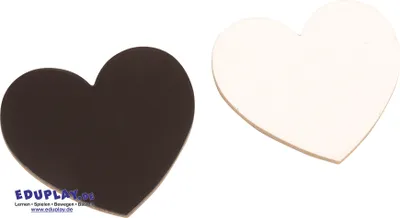 Produktbild von Magnet Leinwandherzen 7,5 cm, 12er Set