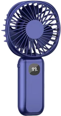 Obrázek produktu pro Mini ventilátor s rukojetí a kapesní ventilátor, bateriový ventilátor – modrý