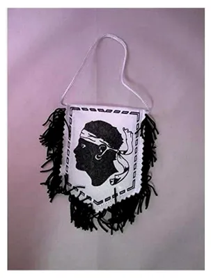 Produktbild von Wimpel Korsika - 15 x 10 cm - Mini Flagge Corse