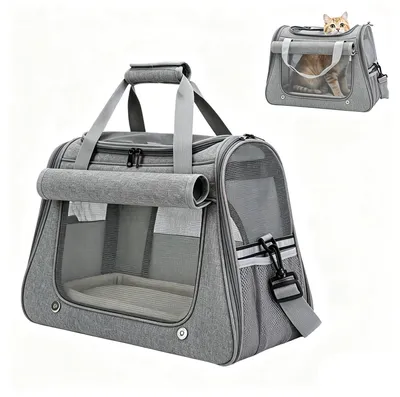 Imagen del producto de Bolsa de transporte plegable para gatos y perros pequeños