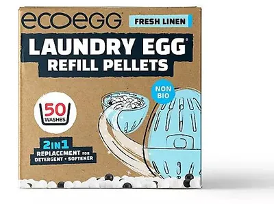 Productafbeelding van Ecoegg Wasbal Navulling Fresh linen 2 in 1 50 stuks