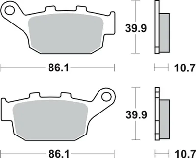 Produktbild von Bremsbeläge TRW MCB585SH
