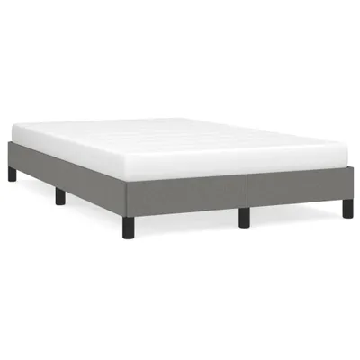 Produktbild von vidaXL Bettgestell ohne Matratze Dunkelgrau 120x190 cm Stoff