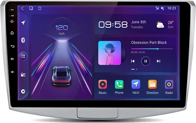 Obrázok produktu pre Vstavaná navigačná jednotka 10''NAVI BT carplay pre Passat B7 2010-2015 Android13 Autorádio GPS WIFI BT RDS SWC 6+128G 8Kern 4GSIM