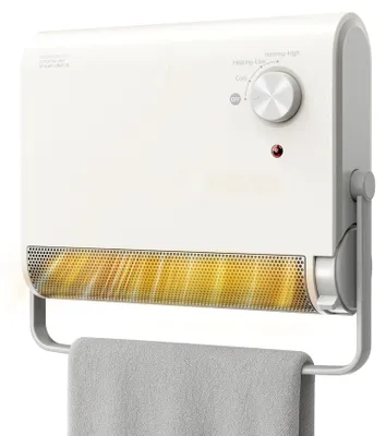 Zdjęcie produktu dla Ogrzewanie łazienkowe elektryczne - moc 2000 W - wymiary 35,2 x 27,5 x 13,5 cm - element grzewczy ceramiczny