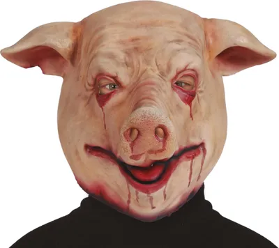 Image de Animaux Cochon Horreur Halloween Effrayant Réaliste Animal Masque Fête Accessoires