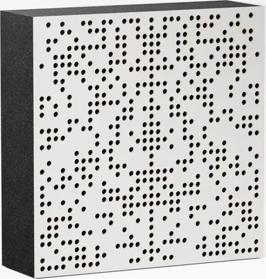 Obrázok produktu pre balenie 2 ks - AbFuser - difúzny akustický panel | 50 x 50 cm | farba: (biela, BINAR (100 mm))