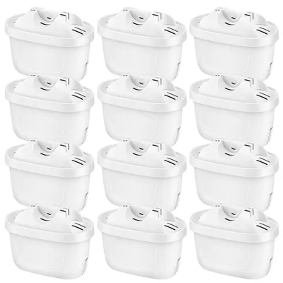 Immagine prodotto di Cartucce filtranti per l'acqua, confezione da 12, compatibili con i sistemi Brita Maxtra+ per caraffe filtranti