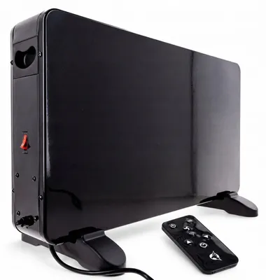 Produktbild von Konvektorheizung 2000 W, WLAN, 3 Heizstufen, Fernbedienung, LCD, Schwarz, 60 x 39 x 25 cm