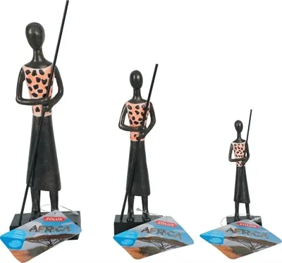 Produktbild von Zolux Aquarium-Dekoration Afrika-Krieger, 19,5 cm, detailreiches Harz-Versteck