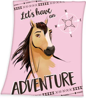 Produktbild von XL Spirit - Adventure Fleecedecke Pferd Kuscheldecke, 130x170cm