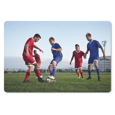 Produktbild von MuchoWow® Schreibtischunterlage Fußballspiel 60x40 cm - XXL Mauspad - Großes Mauspad