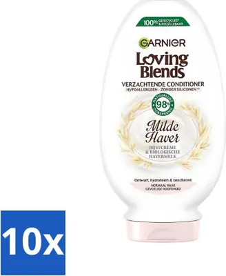 Produktbild von Garnier Loving Blends Milde Haferspülung 250 ml - Vorteilspack - 10 Stücke