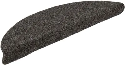 Immagine prodotto di Tappetini per scale autoadesivi 20 pz 56x17x3 cm antracite semicircolari