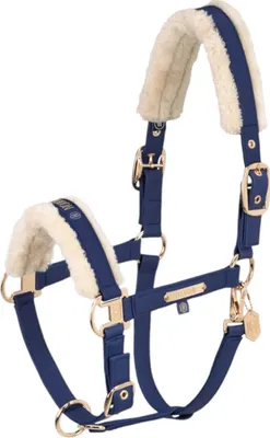 Produktbild von Eskadron HERITAGE Halfter " FAUX LEATHER DOUBLE PIN FF " Größe - Warmblut Farbe - true blue