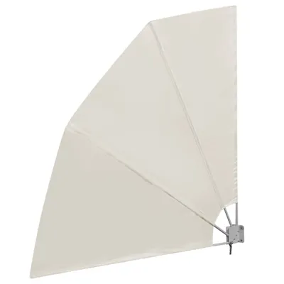 Image de Auvent latéral pliable de balcon Crème 210 x 210 cm