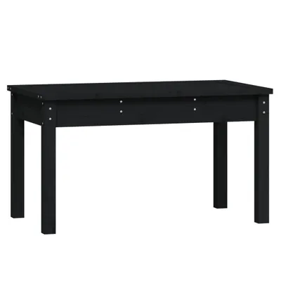 Produktbild von vidaXL Gartenbank Schwarz 80x44x45 cm Massivholz Kiefer