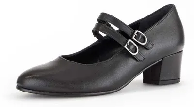 Produktbild von Gabor Shoes Spangenpumps - Schwarz Leder