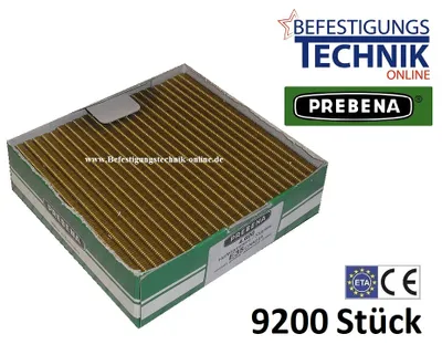 Image de Prebena E Agrafes 18mm galvanisées BeA Paslode Schneider Würth 90 Senco L KL-12 9,2M