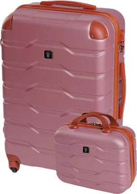 Produktbild von Reisekoffer BERTOO Firenze - rosa Set 2in1 L